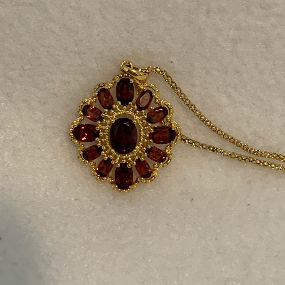 Technibond Garnet Necklace